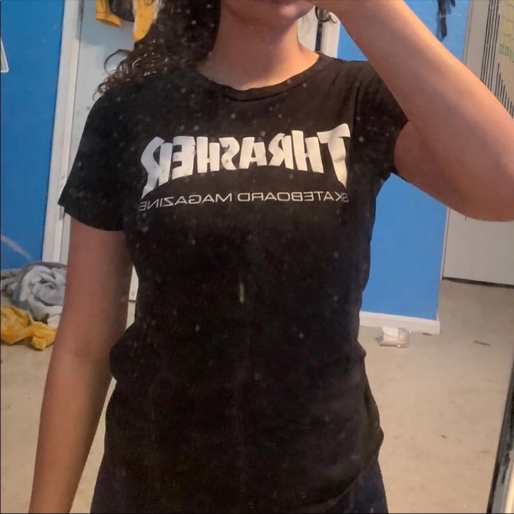 black thrasher shirt